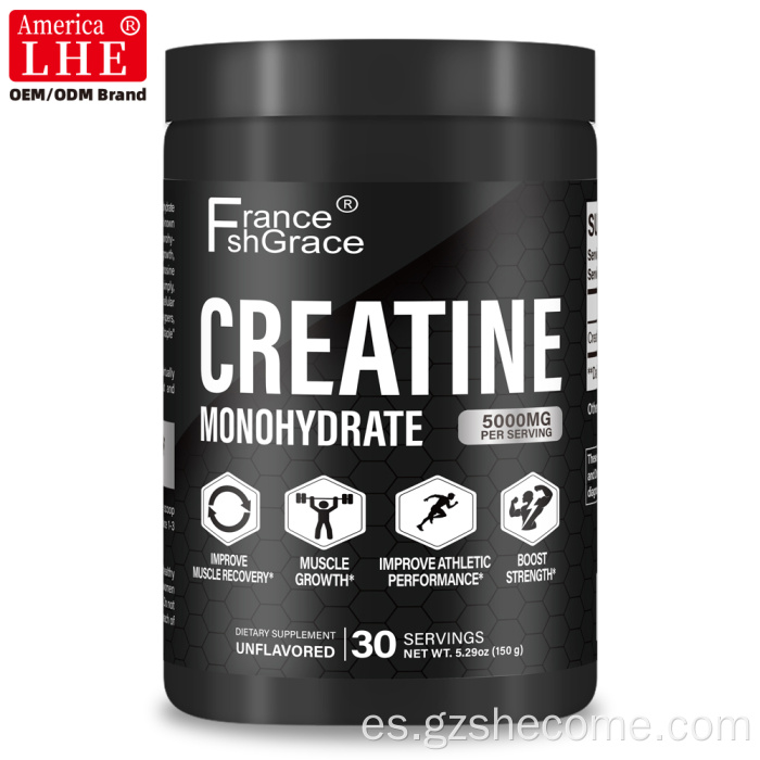 Soporte muscular en polvo de monohidrato de creatina Shecome